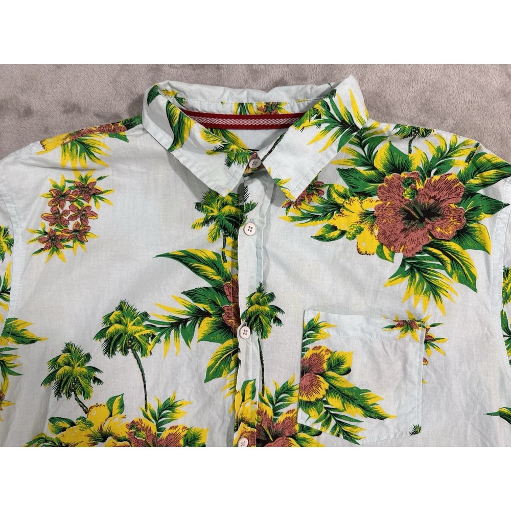 One Resolution Clothing Shirt Mens L Button Up Chest Pocket Hawaiian Tropical‎ - Picture 6 of 15